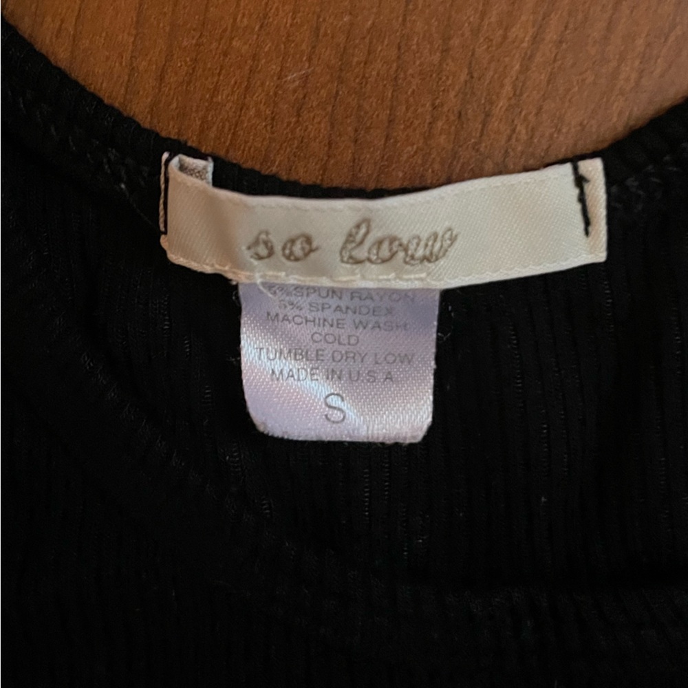 So Low Ribbed Tank - Picture 2 of 2